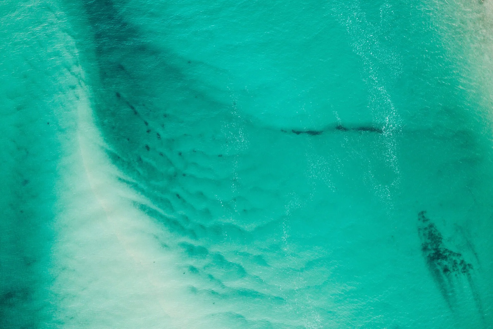 Turquoise ocean water background